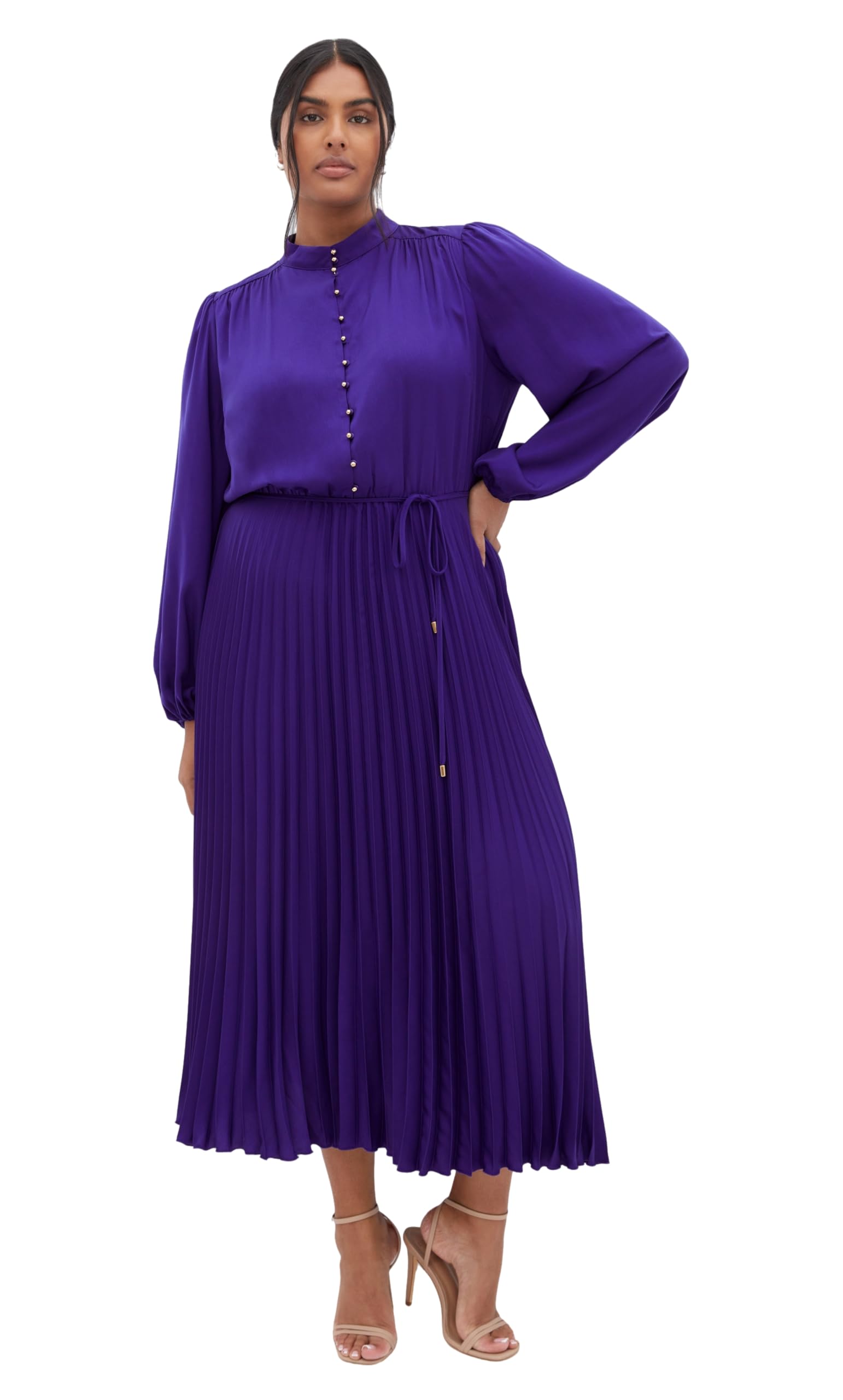 City Chic Women’s Plus Size Dress-Oasis, Violet, 24