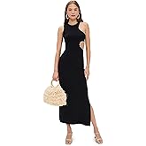 The Wolf Gang Women's Escena Midi Dress, Noir, XL