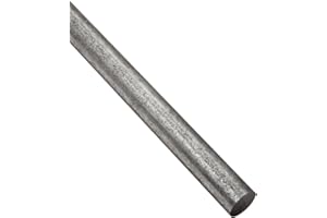 ONLINE METALS A36 Carbon Steel Round Bar, Unpolished (Mill) Finish, Hot Rolled, ASTM A36, 1" Diameter, 36" Length, OnlineMetals
