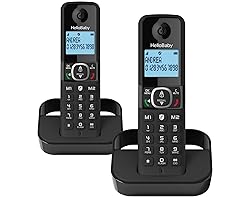 Hellobaby DECT 6.0 Cordless Phone with 2