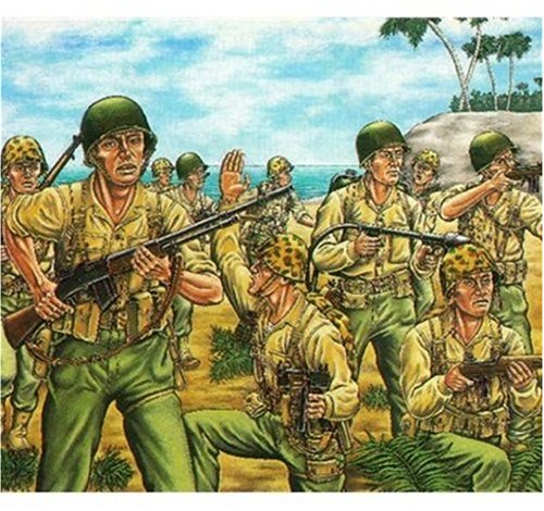 WWII US Marines Pacific Front Figures (50) 1/72 Revell Germany