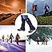 Winis Snow Gaiters Hiking Camping Mountain Climbing Leg Gaiters Oxford Waterproof Dustproof Antiwater Leg Cover Breathable Anti-bite High Gaiters Leg Protection Guard Boot Guardian (1 Pair) (Black)