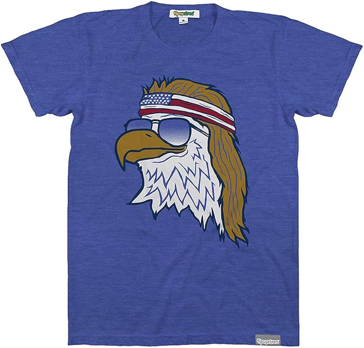 Funny Men's Animal Themed Patriotic Graphic Tees for 4th of July and Summer: Clothing