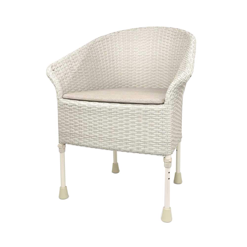 NRS Healthcare Walton Height Adjustable Commode Chair, Grey