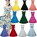 Dresstells Women 1950s Retro rockabilly dress Vintage Audrey Swing Dress