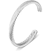 Elegance 11 designs Gold Cuff Bracelet for Women Chunky Adjustable Open Bracelet Wide Bracelets Bangle