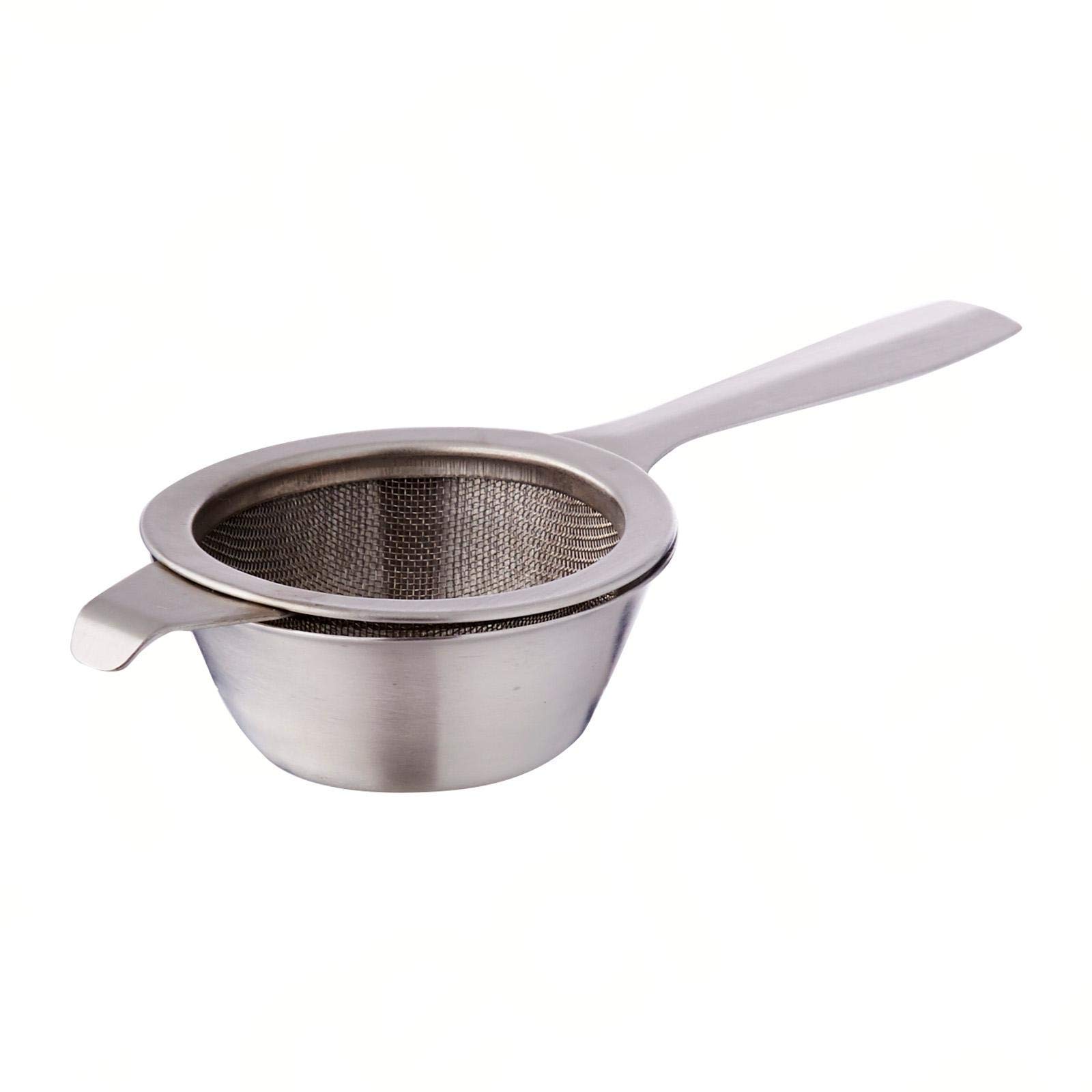 Sunnex 11109 S/ST Tea Strainer and Bowl, 2" Wide x 5 1/2" Long, Pack of 1 (Packaging May Vary)