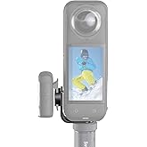 SMALLRIG Cold Shoe Mount 360° Adjustable for Insta360 X5 / X4 Accessories, Invisible Microphone Mount for DJI Mic 3 Transmitter, with 18.5mm Audio Adapter Cable - 5825