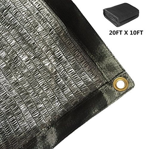 Harvest 50% Black Sunblock Shade Cloth UV Resistant, Premium Heavy Duty Mesh Tarp, Shade Net Pan ...