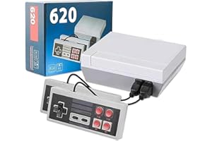 TUOZHE Retro Game Console – Classic Mini Retro Game System Built-in 620 Games and 2 Controllers, Old-School Gaming System for Adults and Kids，8-Bit Video Game System with Classic Games