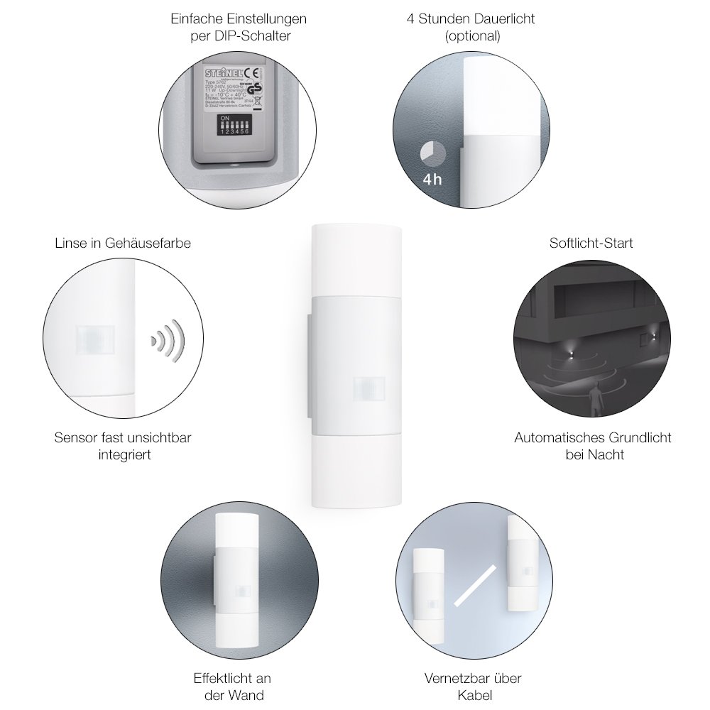 Steinel Wandleuchte L 910 Led Weiss 180 Bewegungsmelder 11 W 755 Lm Dauerlicht Softlichtstart 12 M Reichweite Aussenwandleuchten Beleuchtung Kusumyojanaonline Com