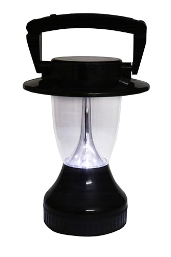 Demokrazy Waterproof Solar and Hand Crank Lantern (Black)