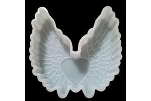 FUEHBUR Angel Wings Car Freshie Mold, Candle Making Mold, Epoxy Resin Mold, Soap Mold, Silicone Mold for Aroma Beads Mould-Oven Safe【Upgraded Soft Material】- Large Size
