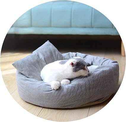Amazon Com Pet Bed Sleeping Kitten Cat Beds Mats Gray Sleeping