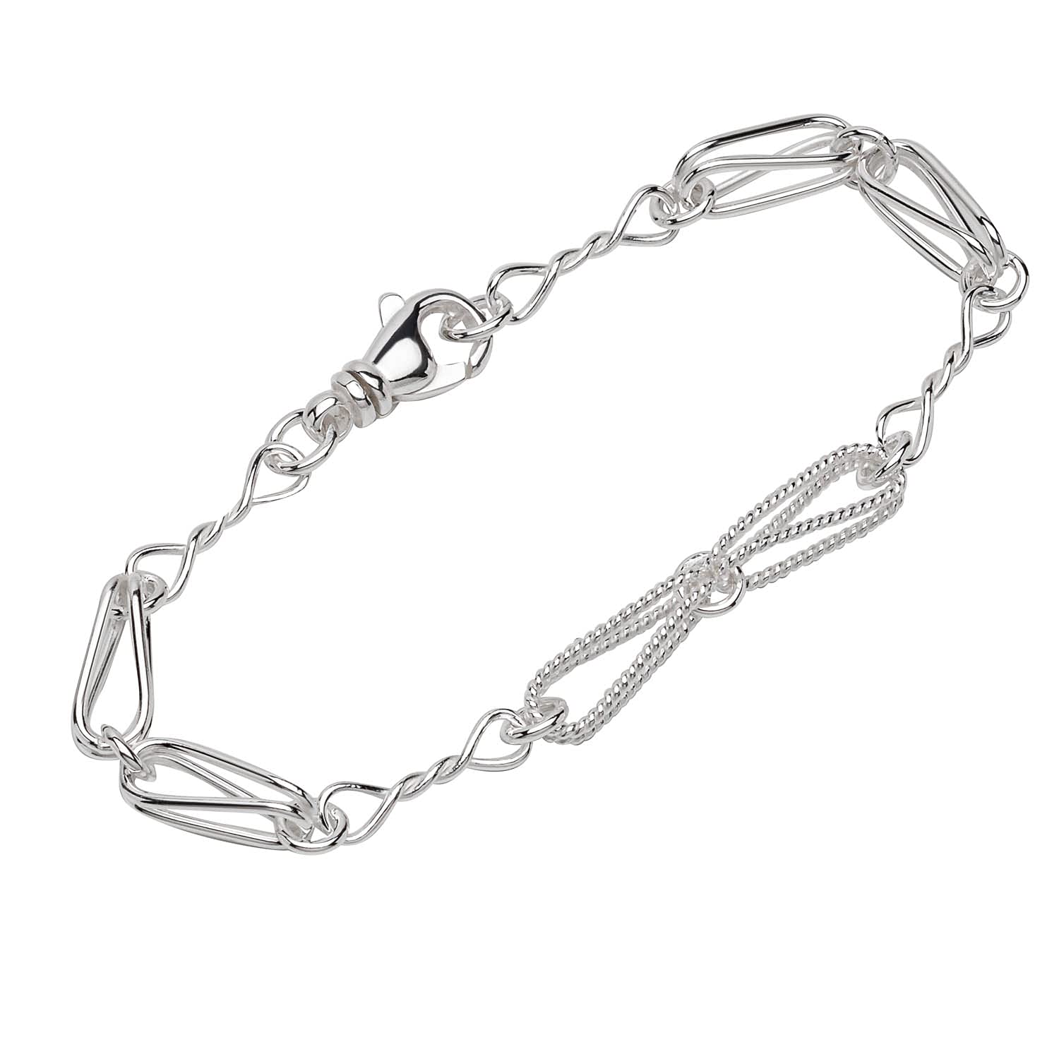 NKlaus bracelet 925 Sterling Silver 21cm designer chain ladies designer anchor chain 12782