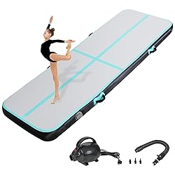 KIKILIVE Inflatable Air Gymnastics Tumbling Mat