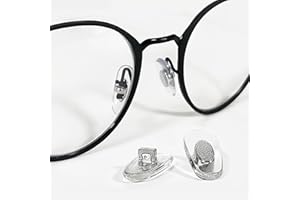 BELIEFLUO 4 Pairs Soft Silicone Replacement Nose Pads for RayBan, 16mm Sliver Plug in/Push in Model Ray Ban Sunglasses Nose Pad Replacement, Eye Glasses Nose Pads Non Slip (Sliver, 16mm)