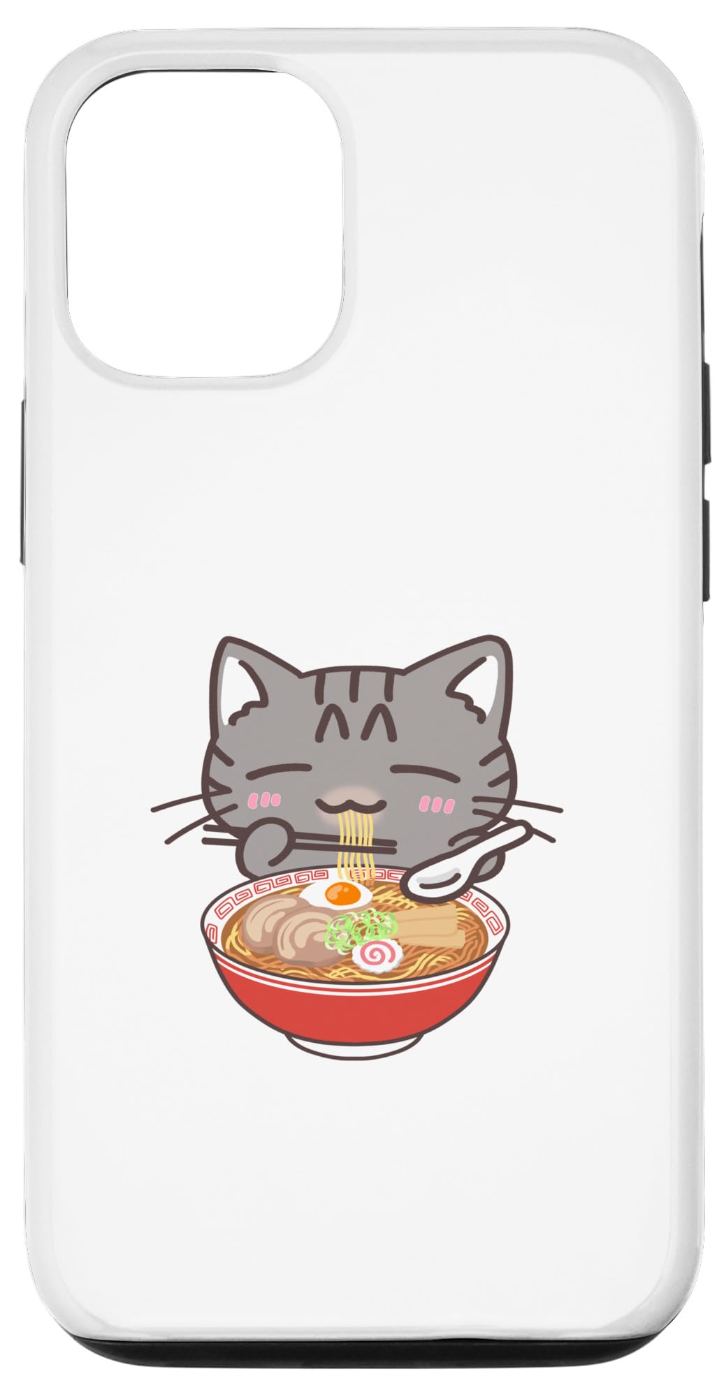 iPhone 15 Ramen and a cat Case