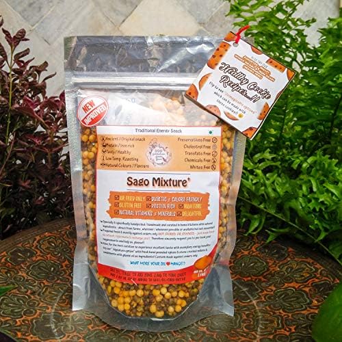 Golokadhaam Garden Greens (Andhra Pradesh) Sago Mixture(Tapioca-Moong Dal) Snacks , Air Fried Snack, Diabetic Friendly, Healthy Indian Food and Snacks - 250 grams each(Pack of 2)