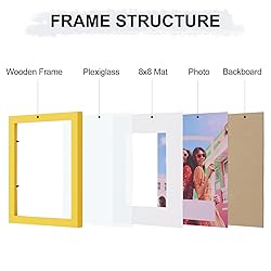 Vittanly 12x12 Picture Frame, Engineered Wood with