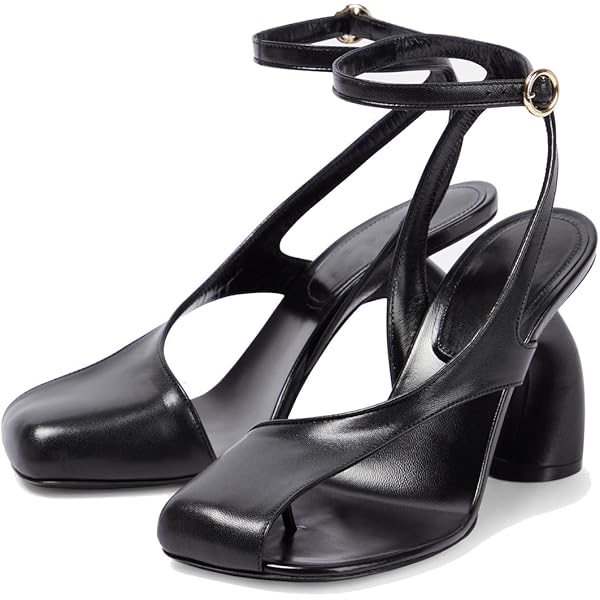 靴 HANDSOME STRAP HEEL BLACK OAF oaf handsome strap heel black