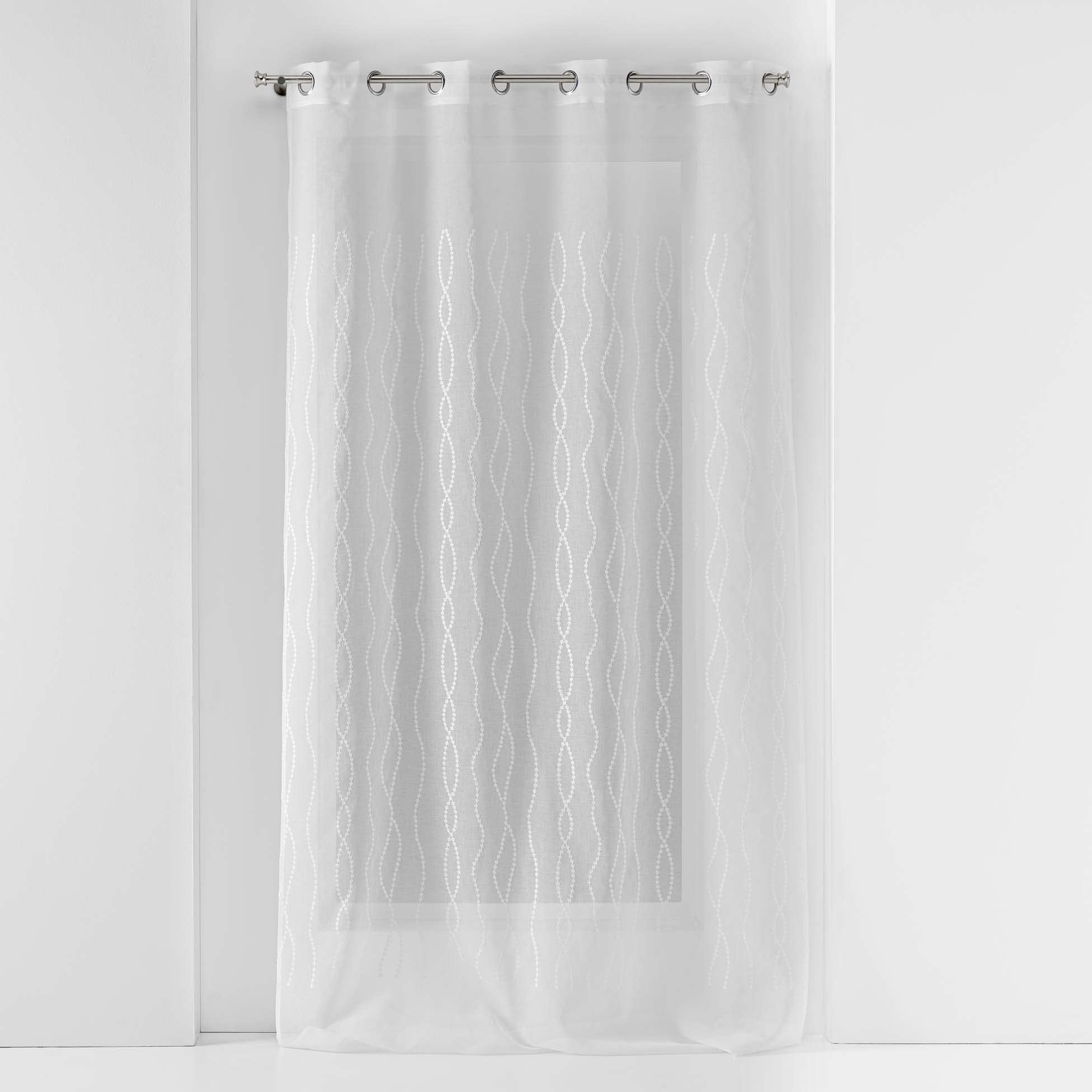 Douceur d'Intérieur, Colyne Sandblasted Eyelet Curtain 140 x 240 cm