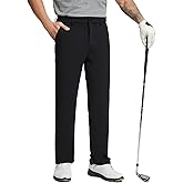 MICHEL ROUEN Mens Golf Pants Fleece Lined Water-Resistant Dress Pants Business Casual Outdoor Winter Pants for Men