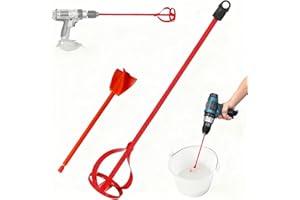2-Pack Paint Mixer for Drill, Suitable for Paint, Epoxy Resin, Mud, Cement and More - Power Drill Stirring Tools for 1 to 5 G
