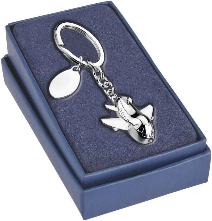 Ten Air keychain with red LED silver plated cod.EL040 cm 7,5x3x3h by Varotto & Co - Image 3