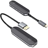 Lulaven iShare Pro 2026 Wireless HDMI Transmitter and Receiver Kit, USB-C for iPhone 15/16/17 iPad MacBook, No WiFi Needed for Hotel TV &amp; Travel, HDCP 2.2 Netflix/Disney+, Zero-Lag Plug &amp; Play