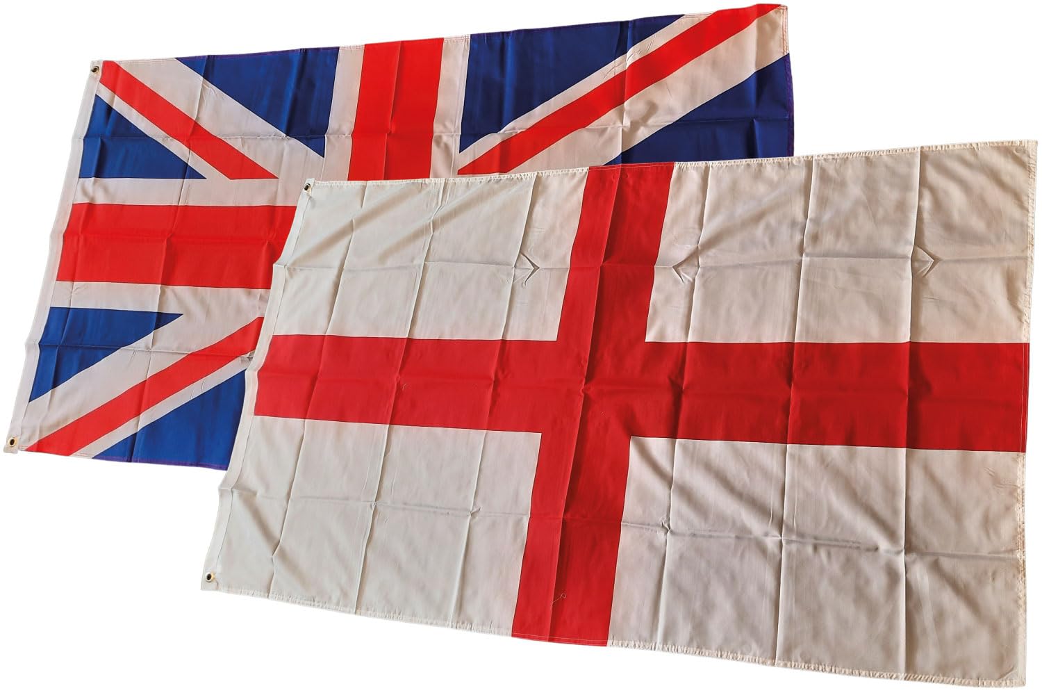England & Union Jack Flag 5ft x 3ft 75d Premium Polyester Suitable For Flagpoles