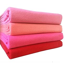 4pcs Thick 1.4mm Soft Felt Fabric Sheet Assorted