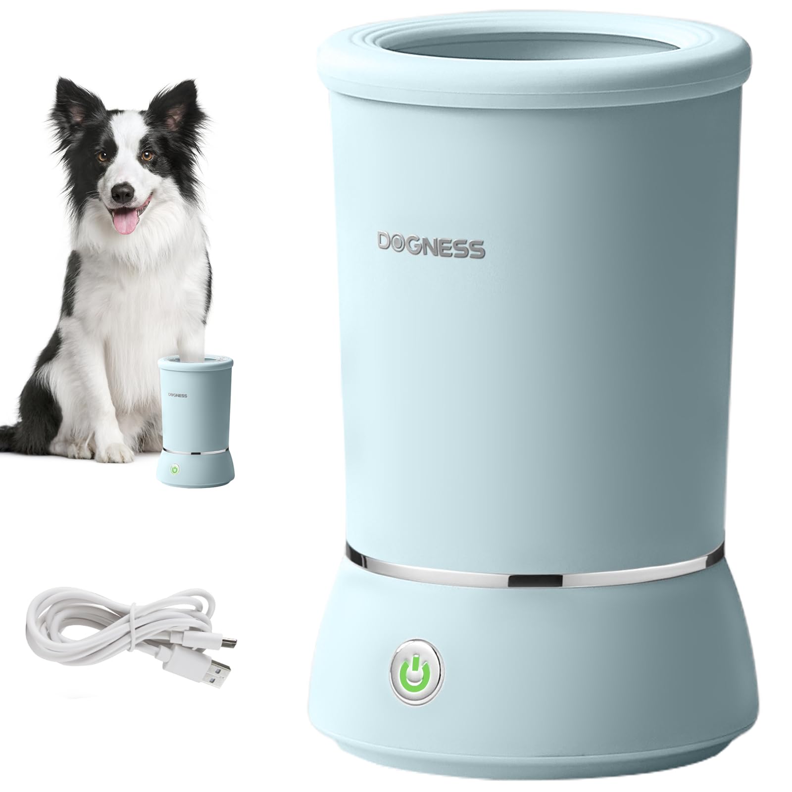 Photo 1 of DOGNESS W01 Automatic Dog Paw Cleaner for Small to Medium Dogs (Light Blue)