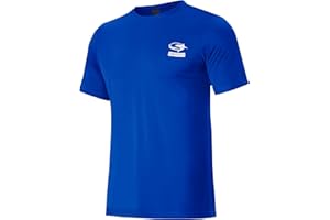 Haimont Men's UPF 50+ Sun Protection Fishing Shirts Short Sleeve Quick Dry Swim T-Shirt UV Workout Athletic Tee Shirt