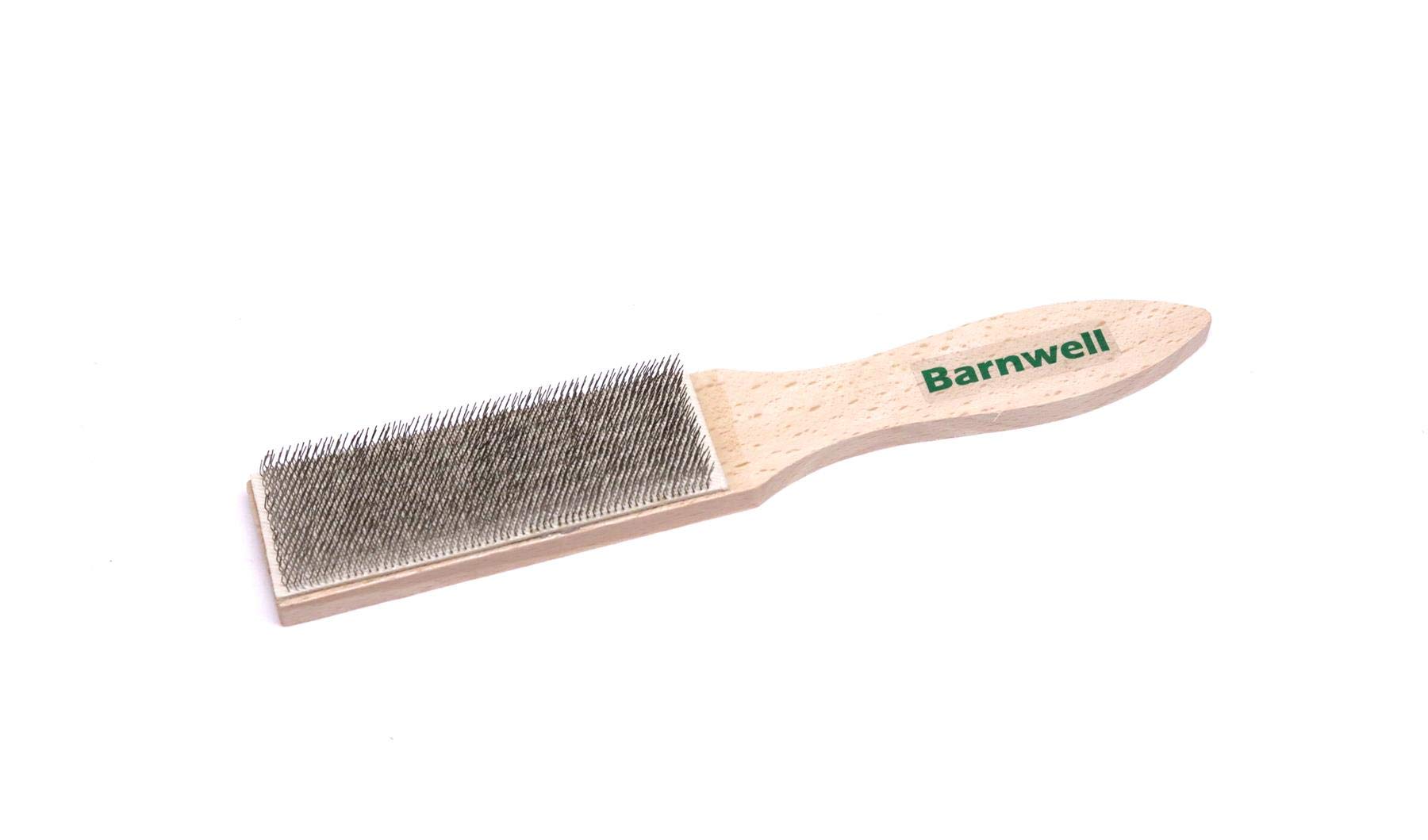 Barnwell 250mm x 40mm Hand Metal Wood Engineers File Cleaning Wire Brush Card Wooden Handle