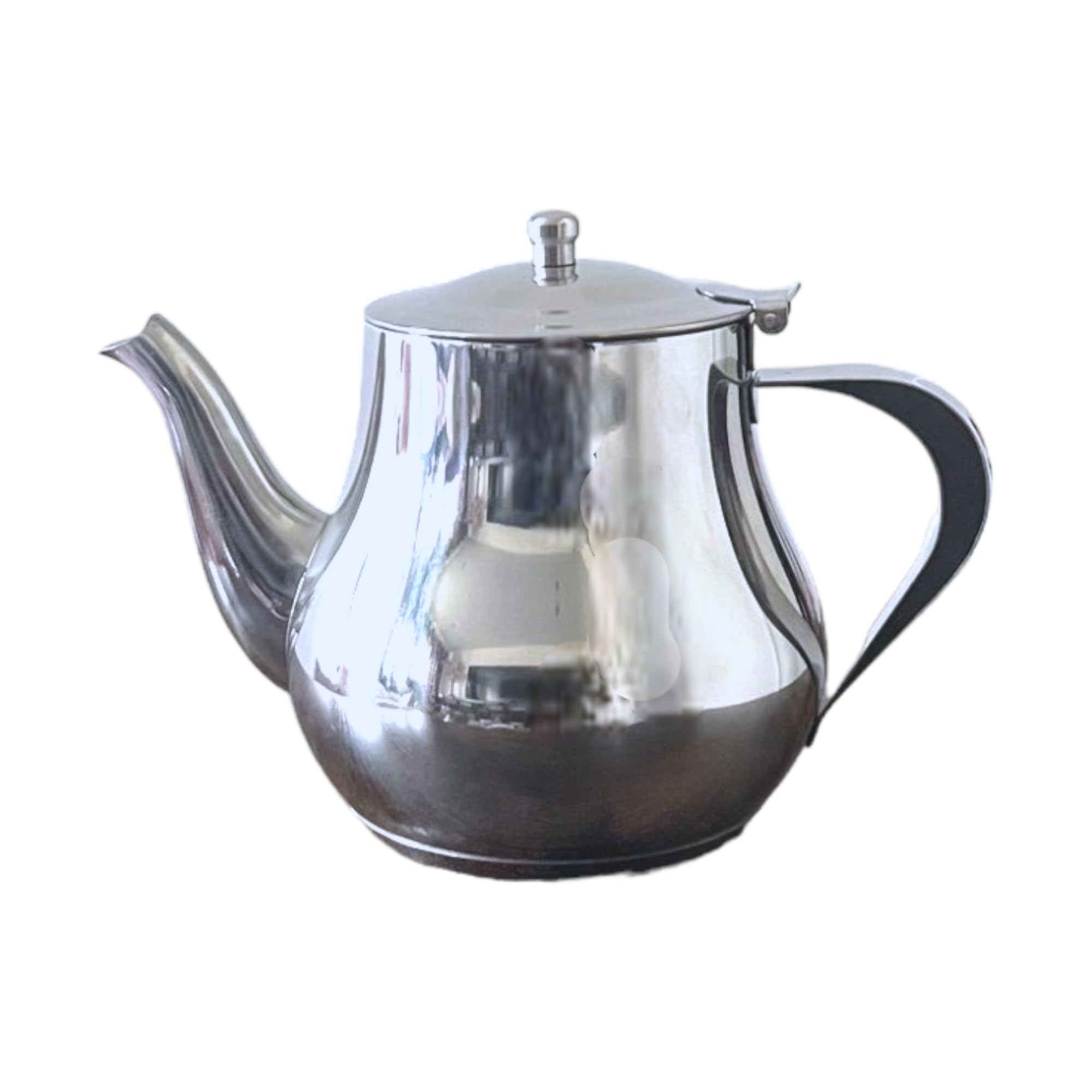 Traditional Moroccan Stainless Steel Teapot | Lid & Handle Oriental Style | Authentic (Mini 0.5L)