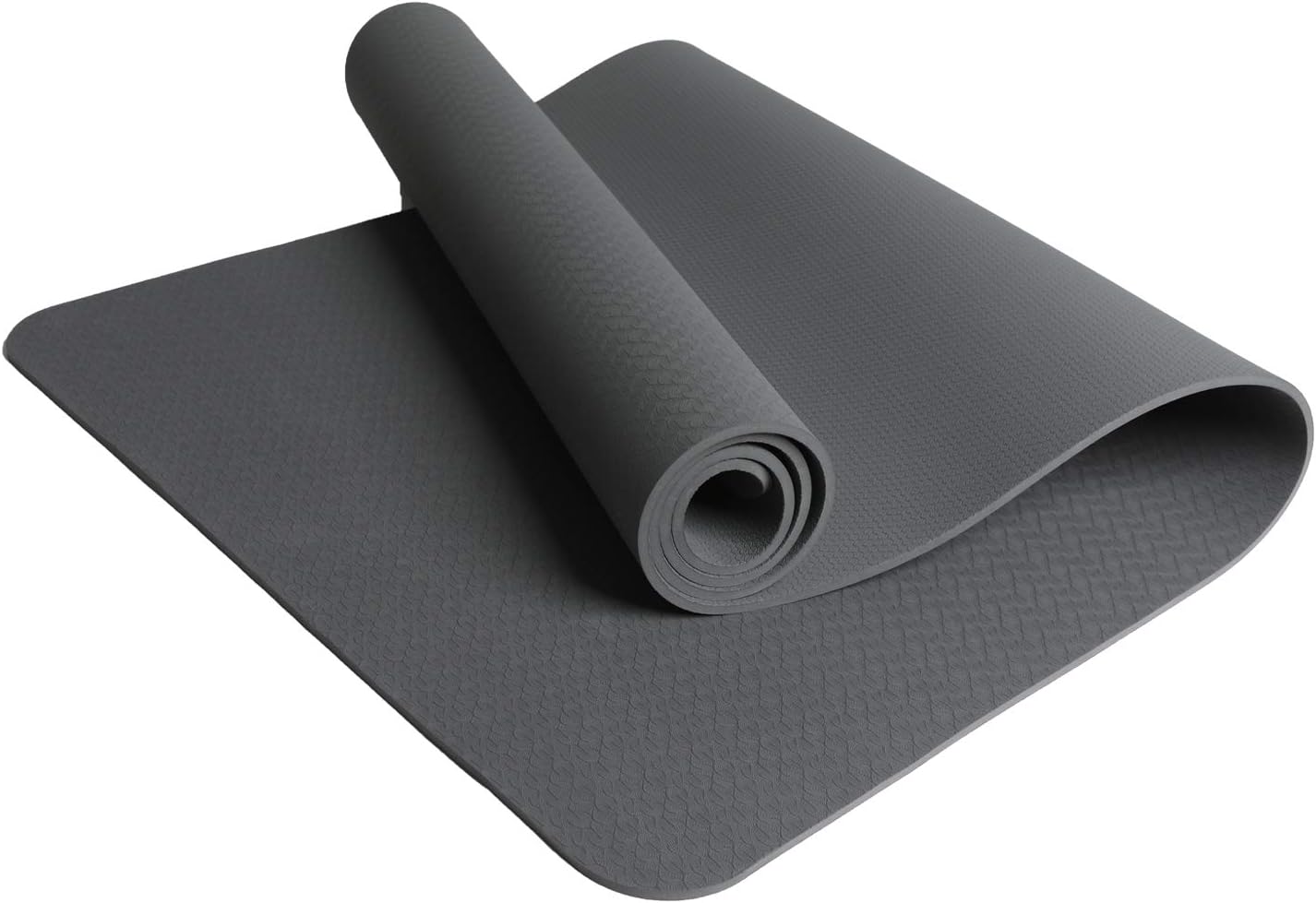 The True Mat TPE Yoga and Exercise Mat, 6 mm Thick Reversible (6 X 2 Feet)