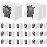 20 Pack Dust Bag Compatible with Roborock Q7 M5+, Q10 S5+/Q10 X5+, S8 Pro Ultra, S8+, Q7 Max+, Q8 Max+, Q5 Max+, Q5+, Q5 Pro+, S7 Max Ultra, S7 MaxV Ultra, Q7+ Vacuum Cleaner,3L Disposable Bag
