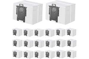 JANHALEY 20 Pack Dust Bag Compatible with Roborock Q7 M5+, Q10 S5+/Q10 X5+, S8 Pro Ultra, S8+, Q7 Max+, Q8 Max+, Q5 Max+, Q5+, Q5 Pro+, S7 Max Ultra, S7 MaxV Ultra, Q7+ Vacuum Cleaner,3L Disposable Bag