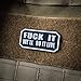 NEO Tactical Gear FUCK IT WE'LL DO IT LIVE - PVC Morale Patch, Velcro Morale Patch by (Black and Gray)