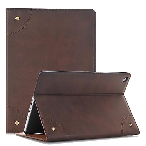 iPad Air Folio Case,elecfan Vintage Premium Leather Case,Book