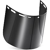 Saillong 1 Pcs Face Shield Replacement Lens Compatible with ERB 15151 8150 Tinted Full Face Shields, Grinding Cosplay (Black)