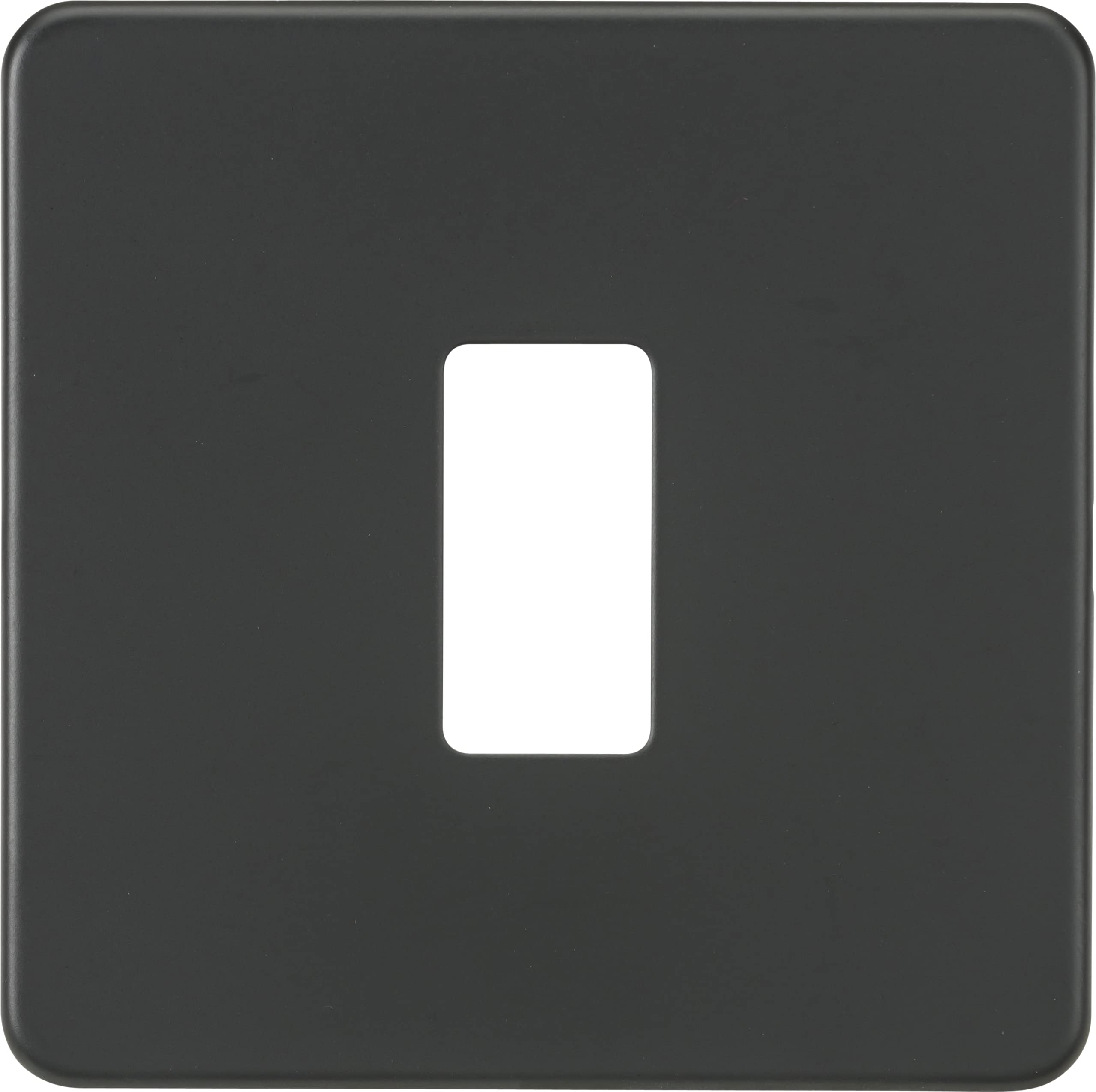 Screwless 1G Grid faceplate - Anthracite
