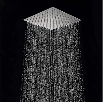 Showersquare Rainfall Shower Head 16 Inch Stainless Steel