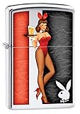 Zippo Playboy Red & Black High Polish ChromePocket
