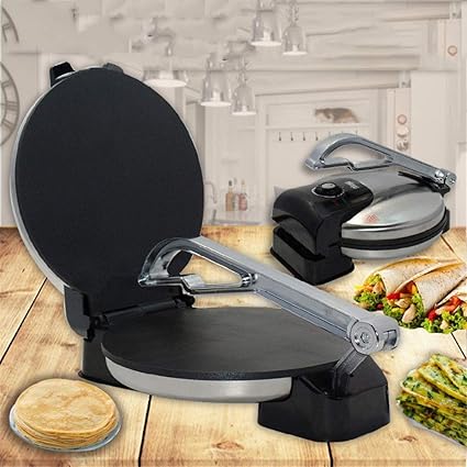 Liergou Home Crepe Electrique Pizza Tortilla Maker Anti Adhesif Crepe Machine Crepe Couleur A Taille 35x25x15cm Amazon Fr Cuisine Maison