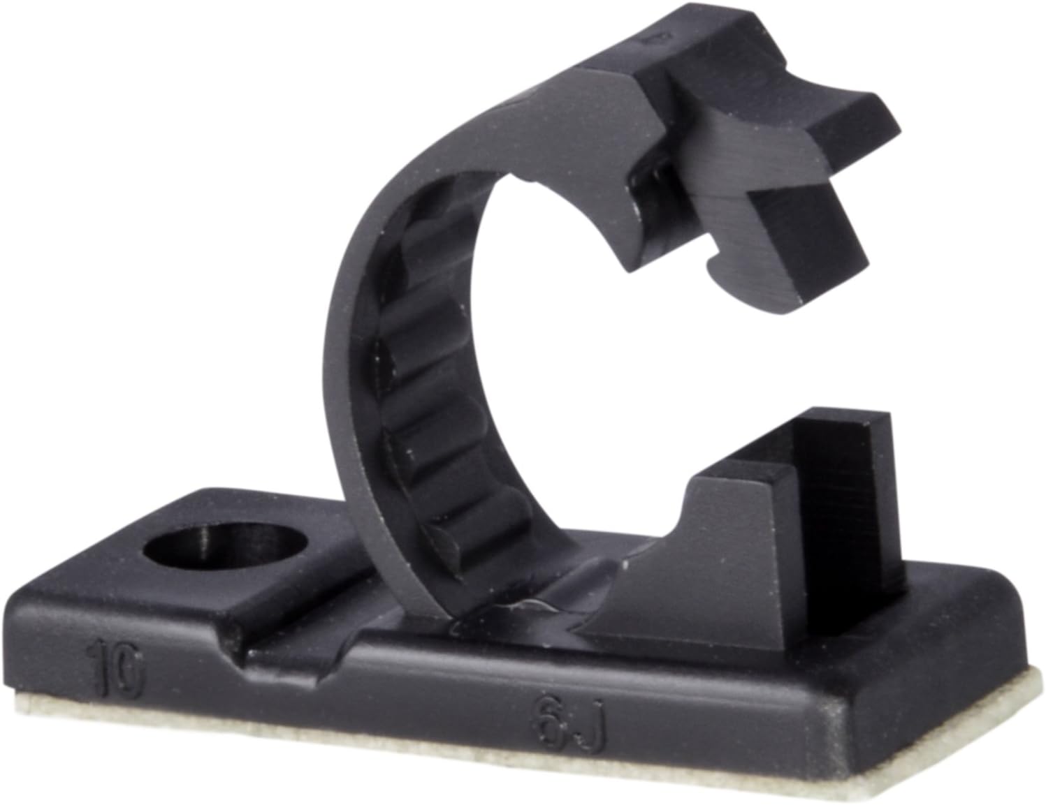 25pcs JacobsParts V3 Adhesive Cable Management Clips, 0.3 Inch Fixed Clamp with Optional Screw Mount (Small)