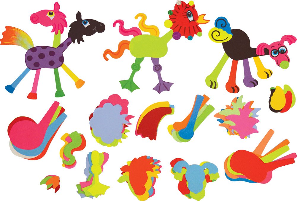 Springboard Make a Crazy Creature Craft Activity Pack (Pack of 360)