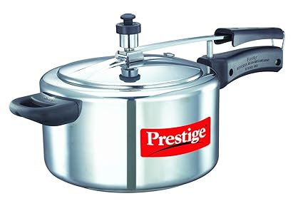 Prestige Nakshatra Plus Induction Base Aluminium Pressure Cooker, 4 Litres