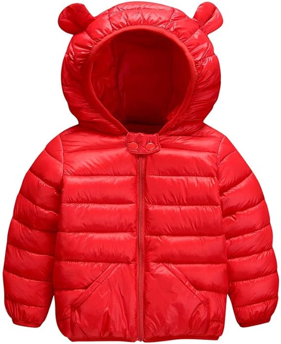 red baby coat